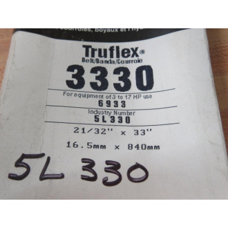 Gates 5L330 Truflex Belt 3330 Gates 5L330 Truflex Belt 3330