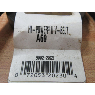 Gates A69 Hi-Power II V-Belt 9002-2069 Gates A69 Hi-Power II V-Belt 9002-2069