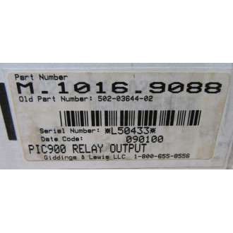 Giddings & Lewis 502-03644-02 Output Relay M.1016.9088