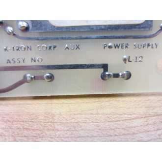 K-Tron QL-12 QL12 Power Supply Card 9184-00005 - Used