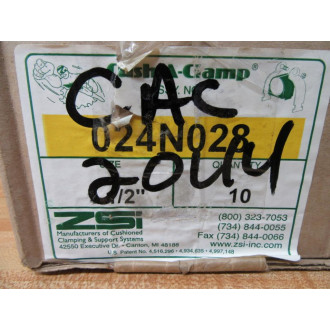 ZSI 024N028 CushA-Clamp (Pack of 10)