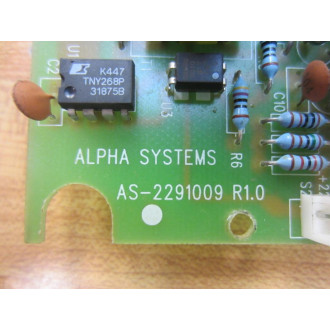 Alpha Systems AS-2291009 Power Board AS2291009 - Used