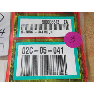Viton 500035542 O-RING-344 VITON 02C-05-041 (Pack of 6) Viton 500035542 O-RING-344 VITON 02C-05-041 (Pack of 6)