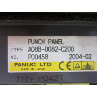 Fanuc A08B-0082-C200 Punch Panel A20B-2003-035001A - Used