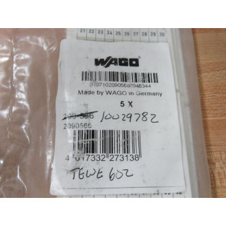 Wago 209-566 Terminal Marker 209566 (Pack of 15)