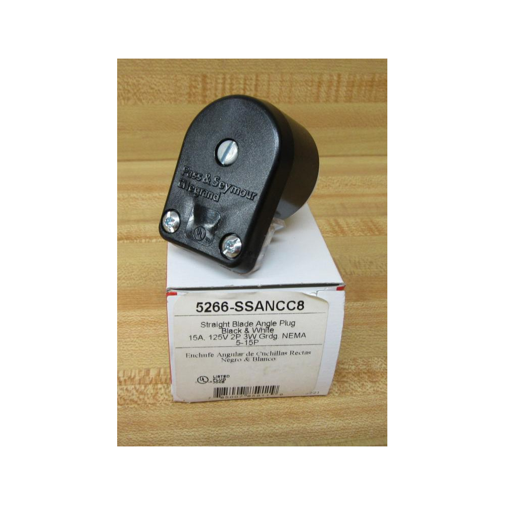 Pass & Seymour Legrand 5266-SSNCC8 Angle Plug 5266SSNCC8 Pass & Seymour Legrand 5266-SSNCC8 Angle Plug 5266SSNCC8