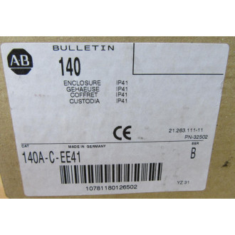 Allen Bradley 140A-C-EE41 Enclosure 140ACEE41 Allen Bradley 140A-C-EE41 Enclosure 140ACEE41