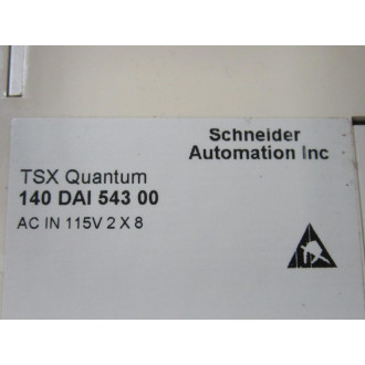 Schneider 140 DAI 543 00 Module 140DAI54300 WO Cover Panel - Used