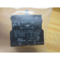 Omron A22-10 Aux.Contact A2210