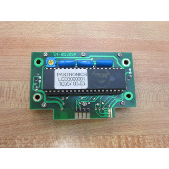 Paktronics LCD3000001 LCD Display Board 54-09308A - Used