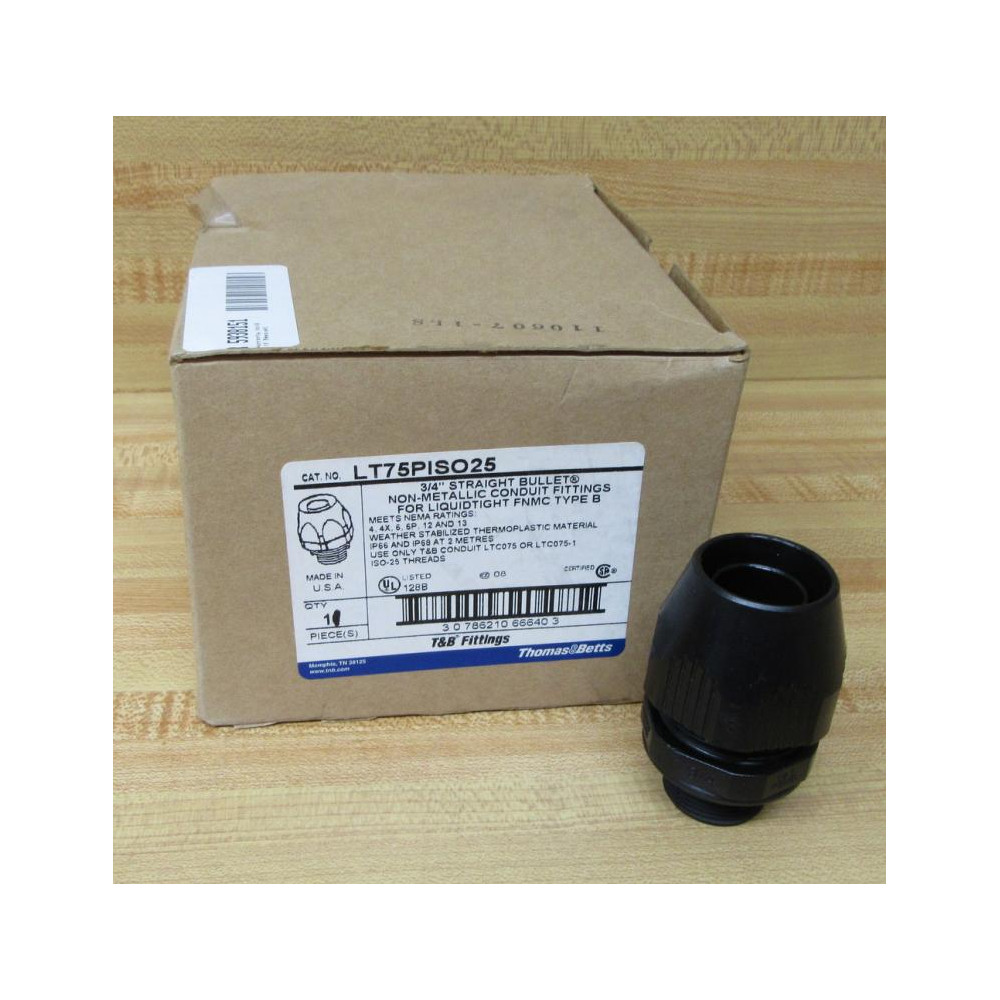 Thomas & Betts LT75PISO25 Conduit Fitting Black (Pack of 11) Thomas & Betts LT75PISO25 Conduit Fitting Black (Pack of 11)