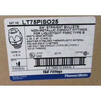 Thomas & Betts LT75PISO25 Conduit Fitting Black (Pack of 11)