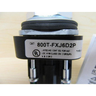 Allen Bradley 800T-FXJ6D2P Push Pull Switch - New No Box