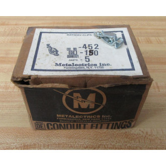 Metalectrics 452 Battery Clip (Pack of 25) - New No Box