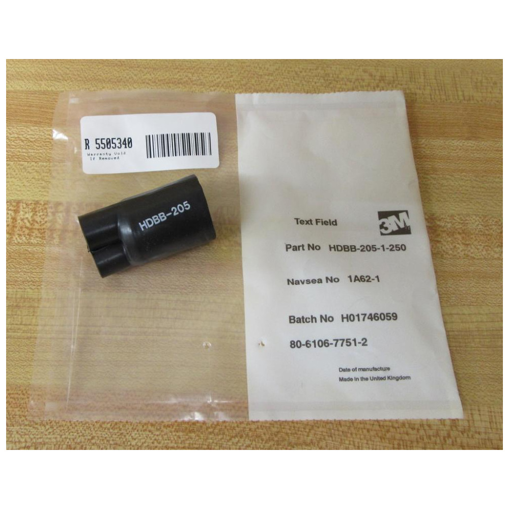 3M HDBB-205-1-250 Boot HDBB-205 3M HDBB-205-1-250 Boot HDBB-205