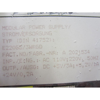 Siemens E220G53WRGD Power Supply E220G53WRGD - Used