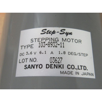 Sanyo Denki 103-8932-11 Stepping Motor 103893211 - New No Box