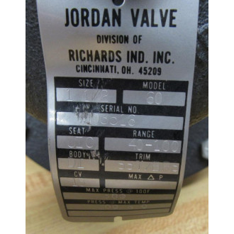 Jordan Valve GG73033 Sliding Gate Valve - New No Box