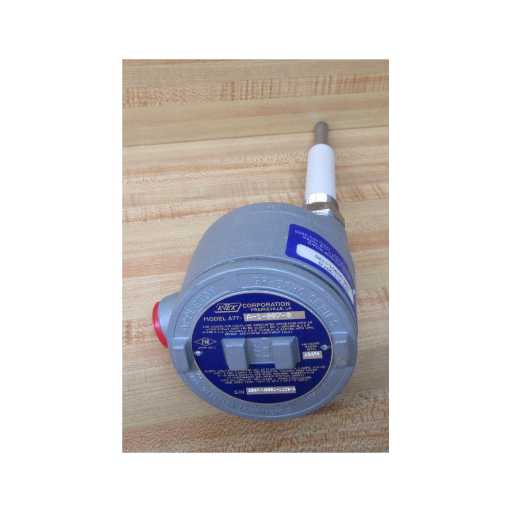 K-TEK A77-A-1-007-0 Level Switch A77A10070 - New No Box K-TEK A77-A-1-007-0 Level Switch A77A10070 - New No Box