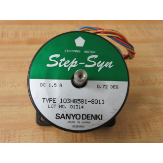 Sanyo Denki 103H8581-8011 Stepping Motor 103H85818011 wKeyway - New No Box