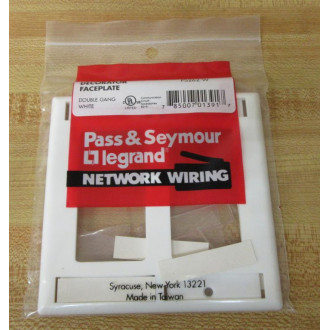 Pass & Seymour Legrand PS262-W Face Plate PS262W (Pack of 10)