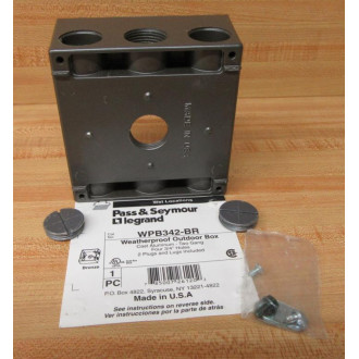 Pass & Seymour Legrand WPB342-BR Outlet Box WPB342BR - New No Box