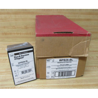 Pass & Seymour Legrand WPB26-BL Outlet Box WPB26BL (Pack of 12) Pass & Seymour Legrand WPB26-BL Outlet Box WPB26BL (Pack of 12)