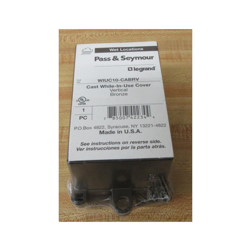 Pass & Seymour Legrand WIUC10-CABRV Box WIUC10CABRV (Pack of 5) Pass & Seymour Legrand WIUC10-CABRV Box WIUC10CABRV (Pack of 5)