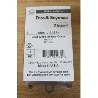 Pass & Seymour Legrand WIUC10-CABRV Box WIUC10CABRV (Pack of 5) Pass & Seymour Legrand WIUC10-CABRV Box WIUC10CABRV (Pack of 5)