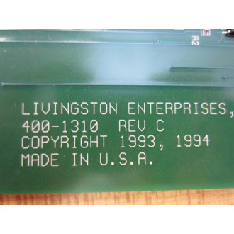 Livingston Enterprises 400-1310 Circuit Board 4001310 1 Broken Key - Parts Only