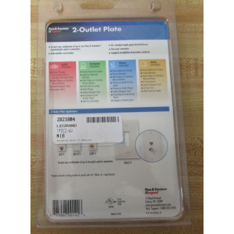 Pass & Seymour TPDC2-WV 2-Outlet Plate TPDC2WV (Pack of 15)