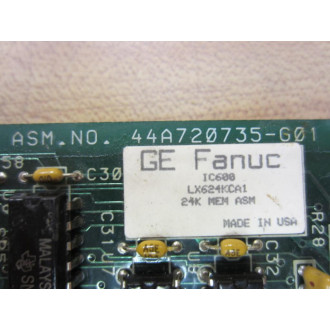 GEFanuc IC600LX624KCA1 Memory Board 44A720735-G01 - Used