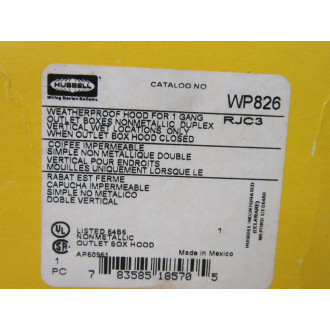 Hubbell WP826 Weatherproof Hood Hubbell WP826 Weatherproof Hood