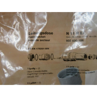 Hirschmann 932-630-106 Cable Socket N 11 R EF