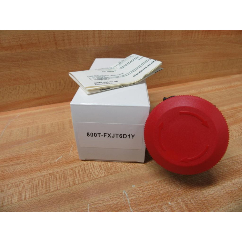 Allen Bradley 800T-FXJT6D1Y Red Button 800TFXJT6D1Y