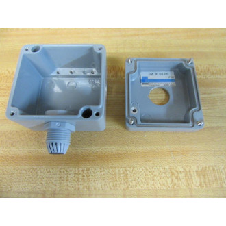 Rittal GA91 04.210 Aluminum Enclosure 91 04.210 W22MM Switch Hole - Used