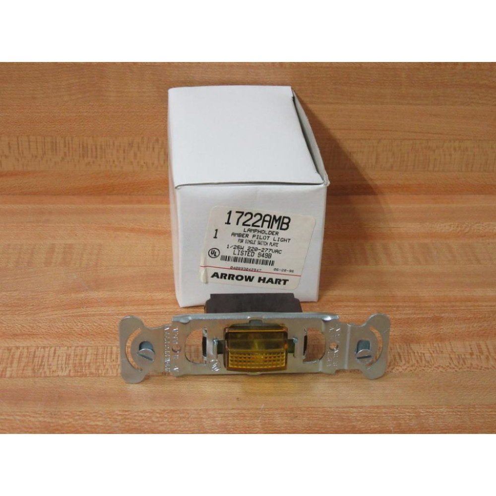 Cooper Wiring Devices 1722AMB Arrow Hart Pilot Light Cooper Wiring Devices 1722AMB Arrow Hart Pilot Light