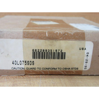 Emerson 40L075SDS Pulley Emerson 40L075SDS Pulley