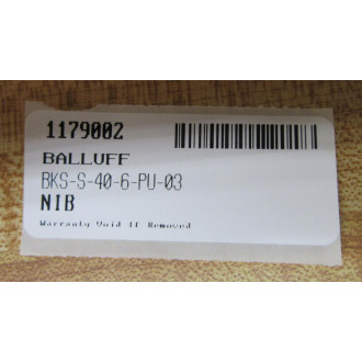 Balluff BKS-S-40-6-PU-03 Connector Cable BKSS406PU03 - New No Box
