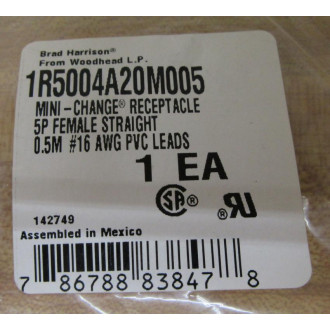 Brad Harrison  Daniel Woodhead 1R5004A20M005 Receptacle