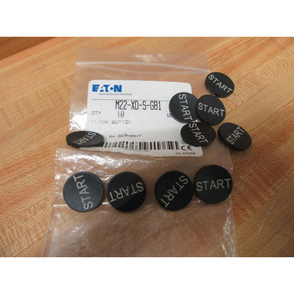 Eaton M22-XD-S-GB1 Cutler Hammer Flush Button M22XDSGB1 (Pack of 10)