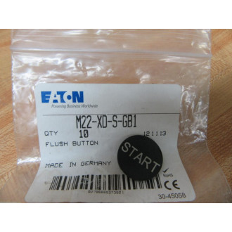 Eaton M22-XD-S-GB1 Cutler Hammer Flush Button M22XDSGB1 (Pack of 10)