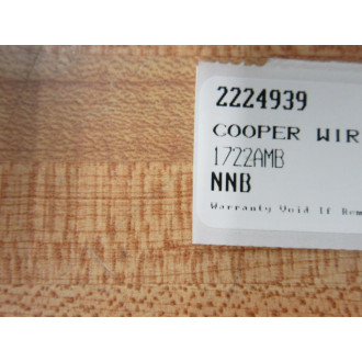 Cooper Wiring Devices 1722AMB Arrow Hart Pilot Light - New No Box