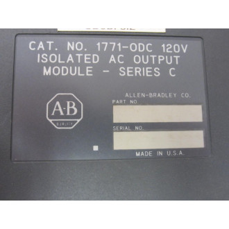 Allen Bradley 1771-ODC Output Module 1771-0DC Ser.C - New No Box