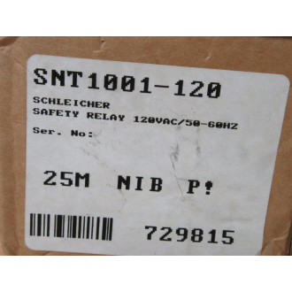 Schleicher SNT1001-120 Safety Relay SNT1001120
