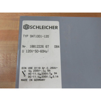 Schleicher SNT1001-120 Safety Relay SNT1001120