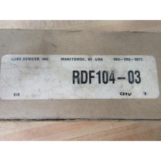 Lube Devices RDF104-03 Lubricator 1U651