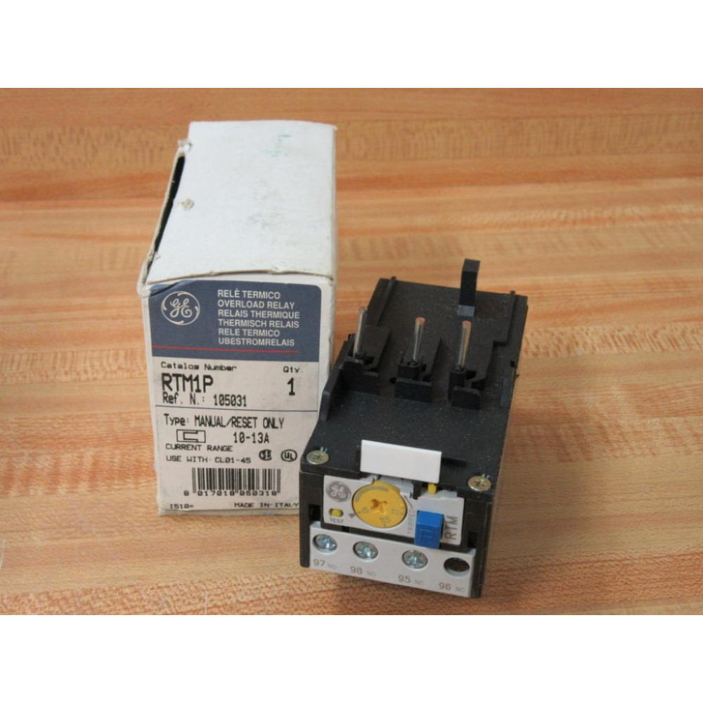 General Electric RTM1P Thermal Overload Relay 105031 General Electric RTM1P Thermal Overload Relay 105031