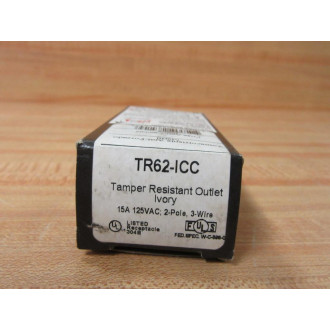 Pass & Seymour Legrand TR62-ICC Tamper Resistant Receptacle TR62ICC