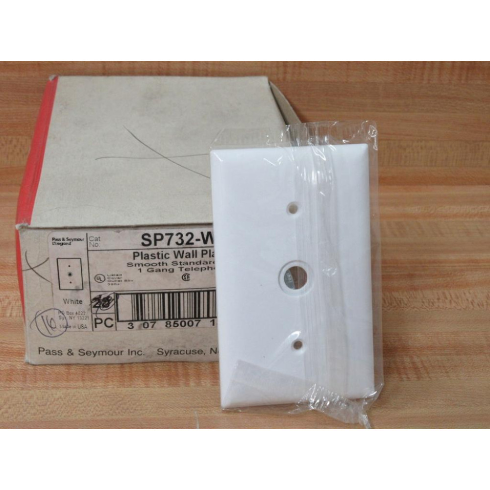 Pass & Seymour SP732-W Legrand Plastic Wall Plate SP732W (Pack of 16)